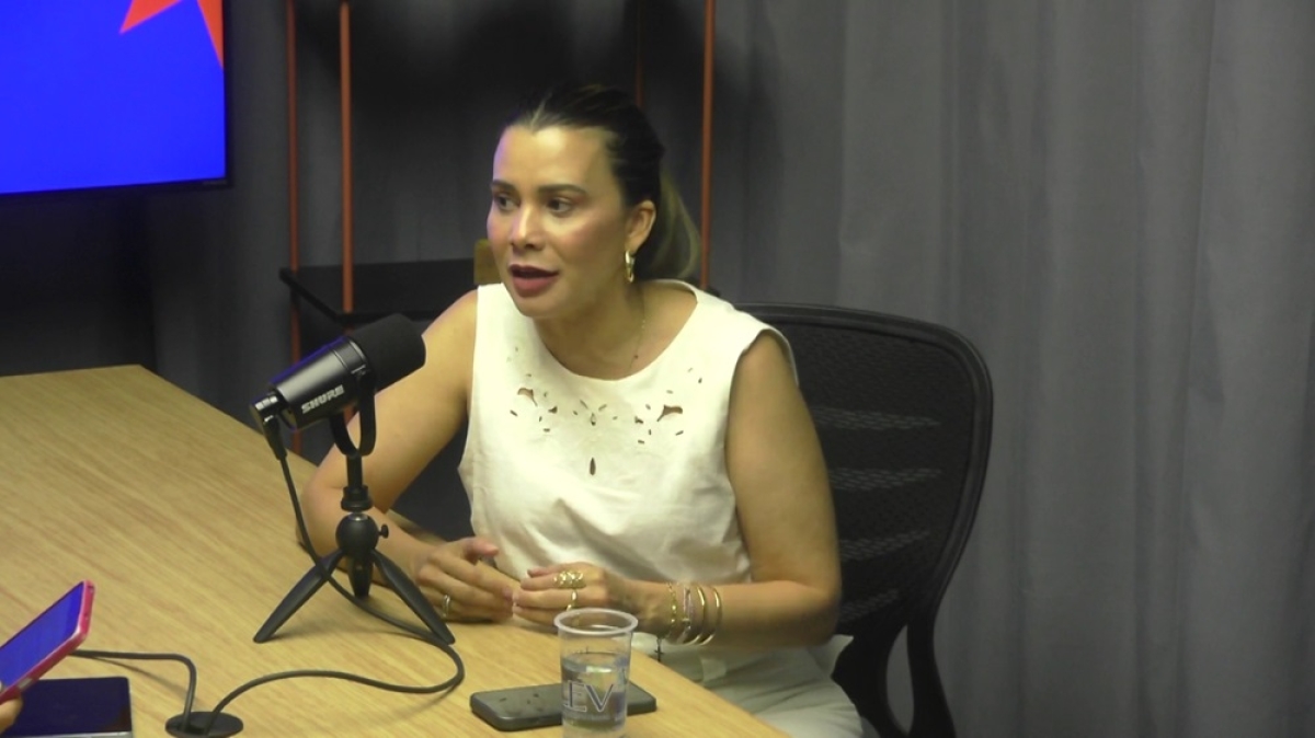 Luana Oliveira no podcast Casa de Sopapo - Foto: Assessoria Casa de Sopapo
