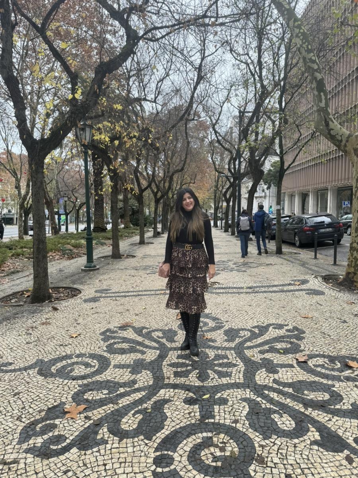 A Av. da Liberdade é belíssima. Ela é finalizada na Praça do Rossio - Foto: Carla Passos