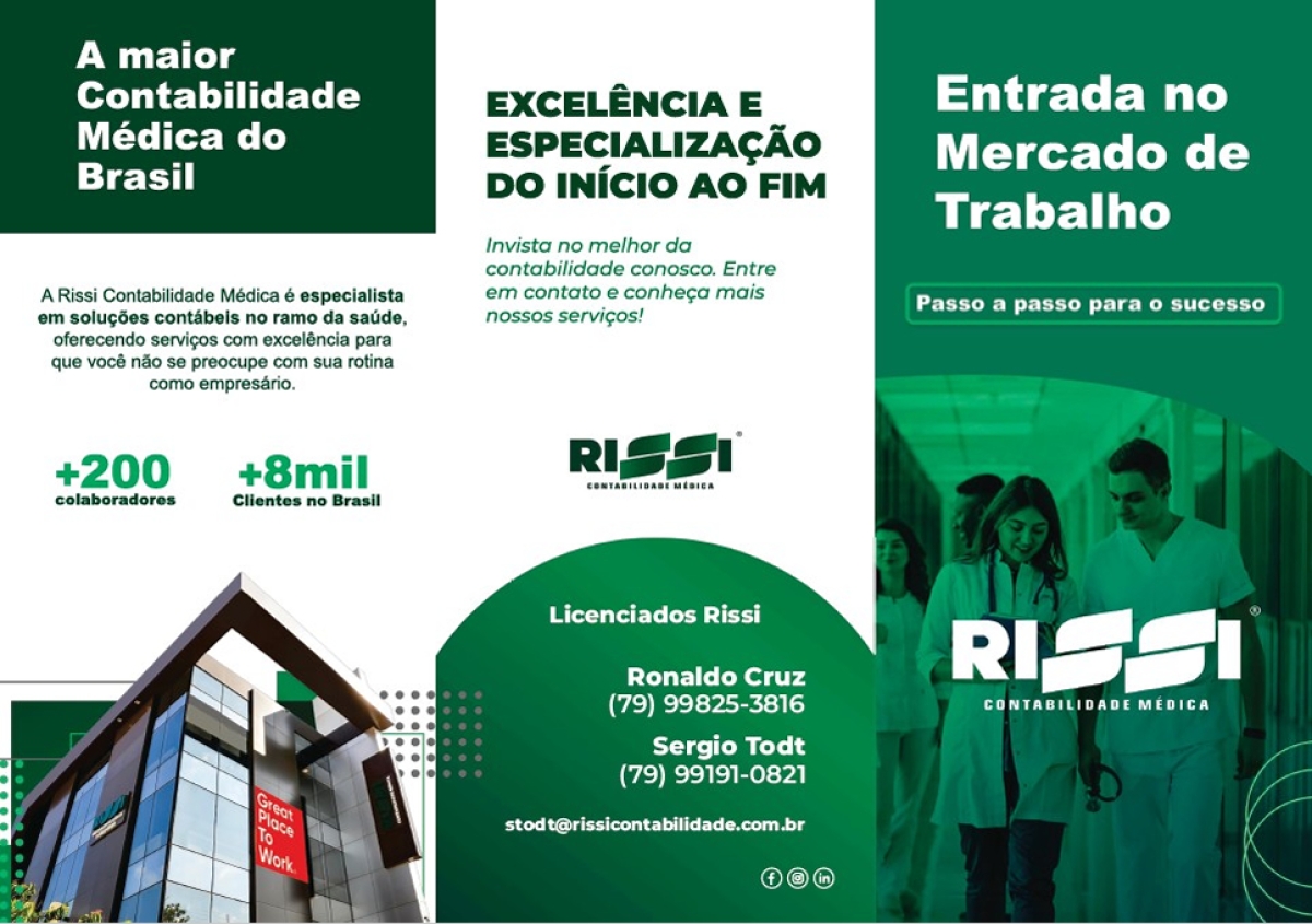 Rissi Contabilidade Médica; entre em contato e conheça nossos serviços! - Imagem: Rissi