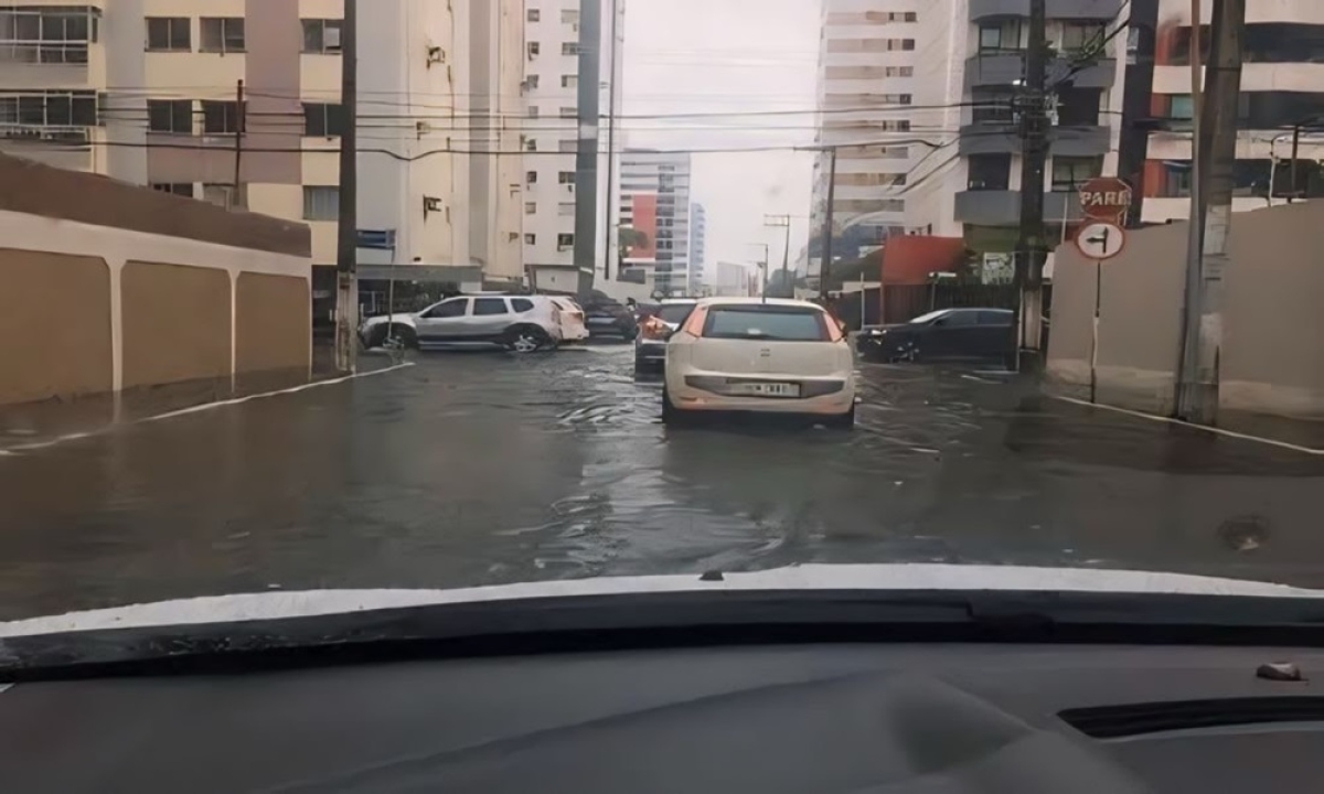 Alagamento em Aracaju -Foto: Reprodução redes sociais