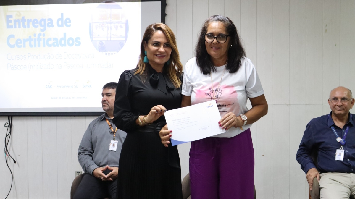 Mulheres em situação de vulnerabilidade de Laranjeiras recebem certificação do Senac - Foto: Assessoria Senac Sergipe
