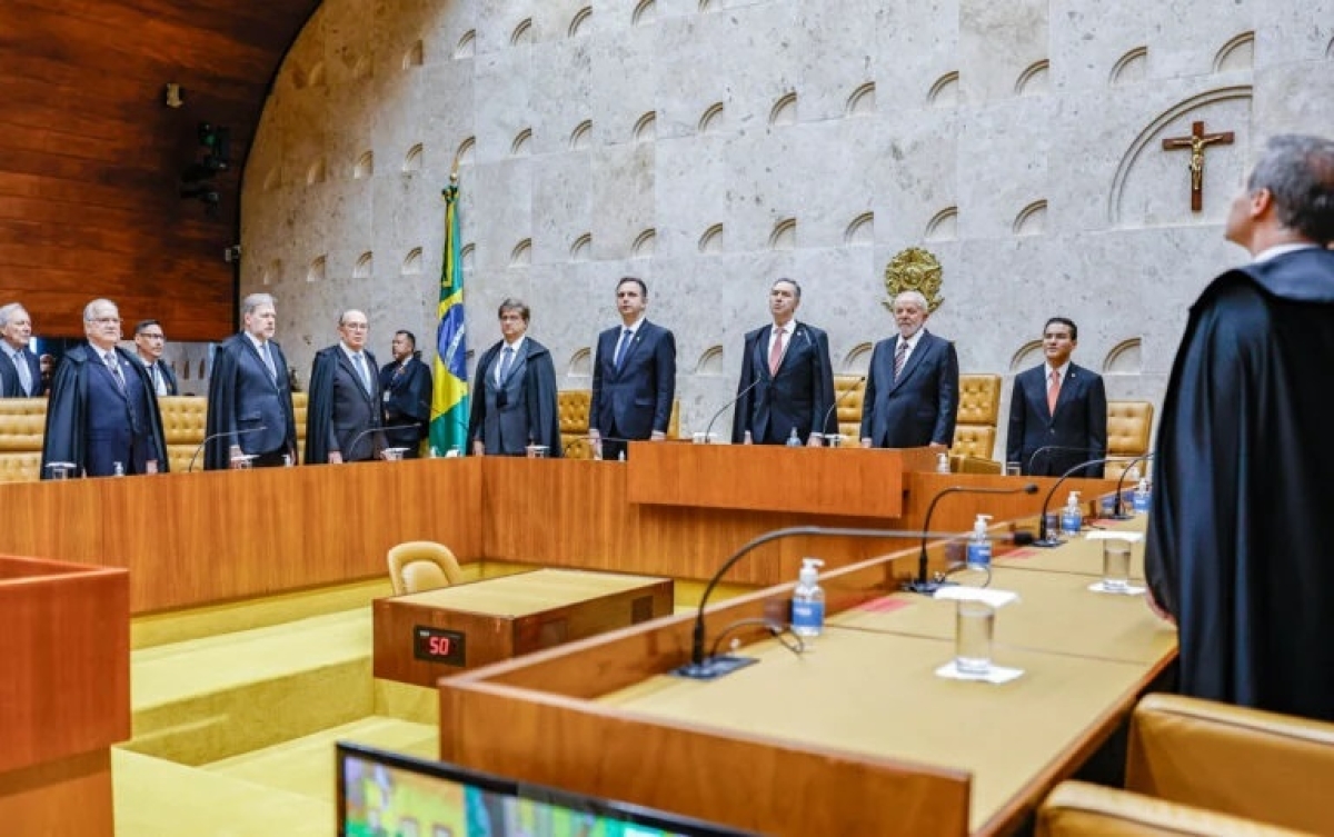 Lula durante sessão no STF Foto: PR/Ricardo Stuckert
