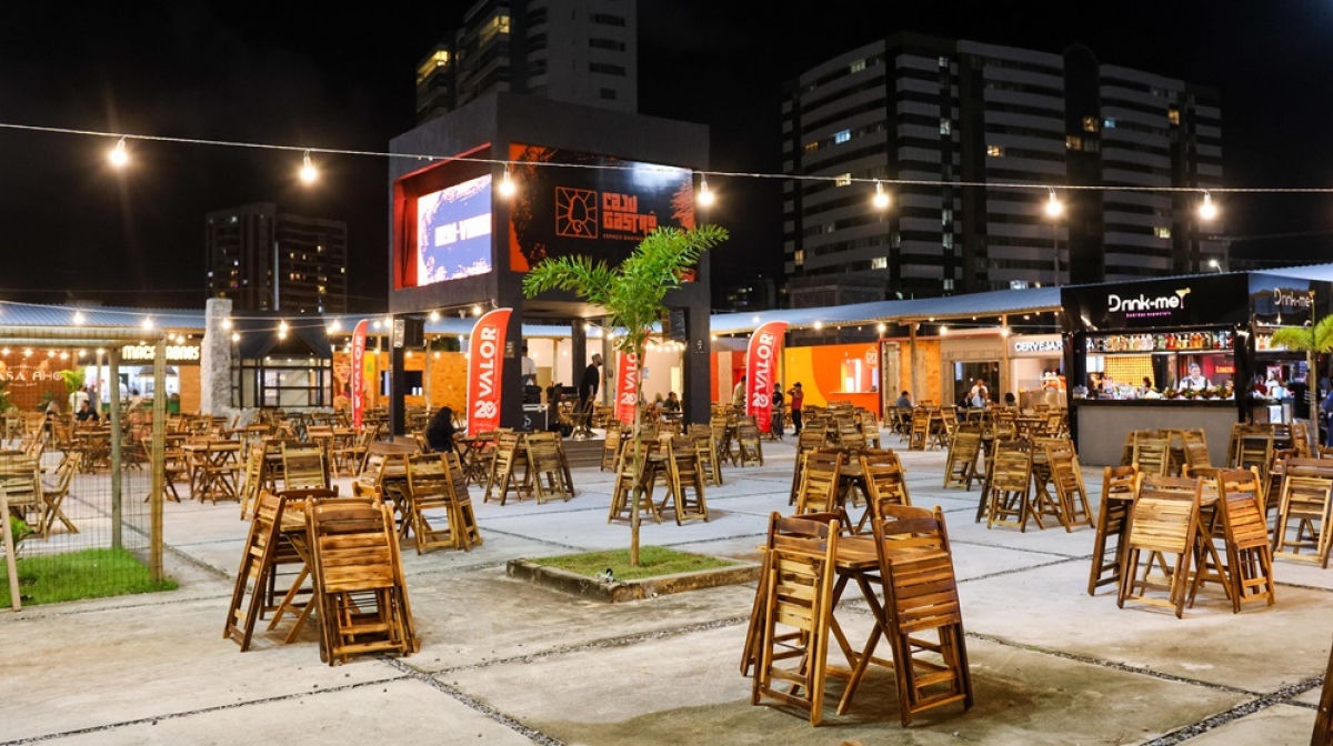 Centro Gastronômico Caju Gastrô é nova opção de lazer na capital - Foto: Rafaella Santana/Assessoria
