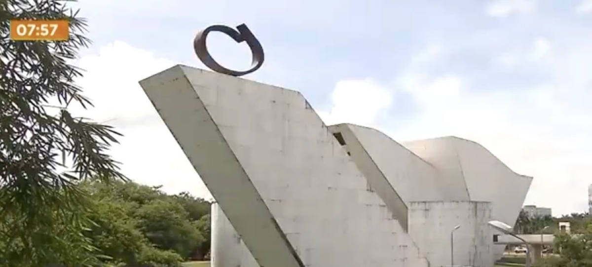  Chama eterna do Panteão da Pátria - Foto: Reprodução/Print de vídeo YouTube Record Brasília