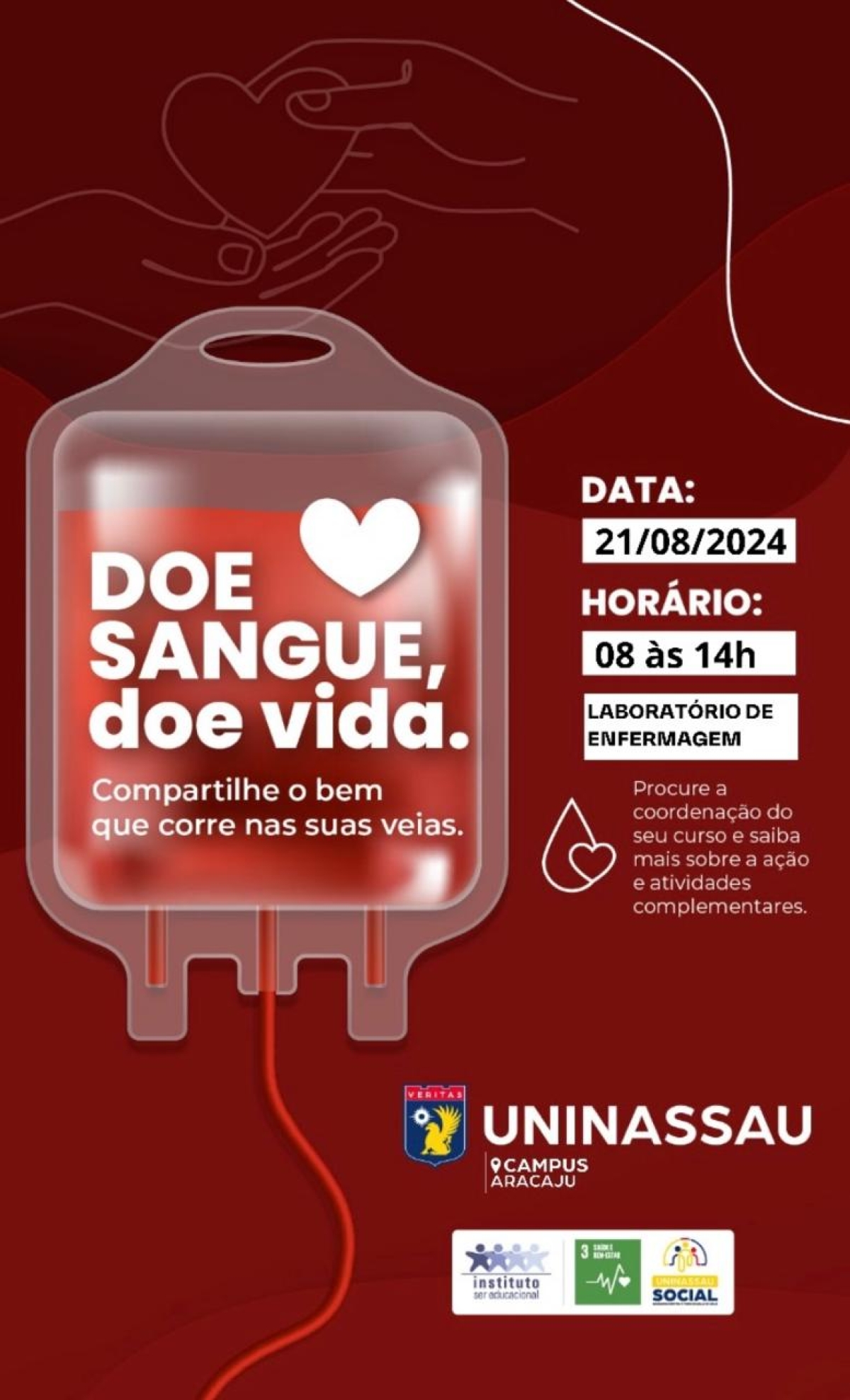 UNINASSAU promove mutirão de doação de sangue - Foto: Divulgação/Assessoria UNINASSAU
