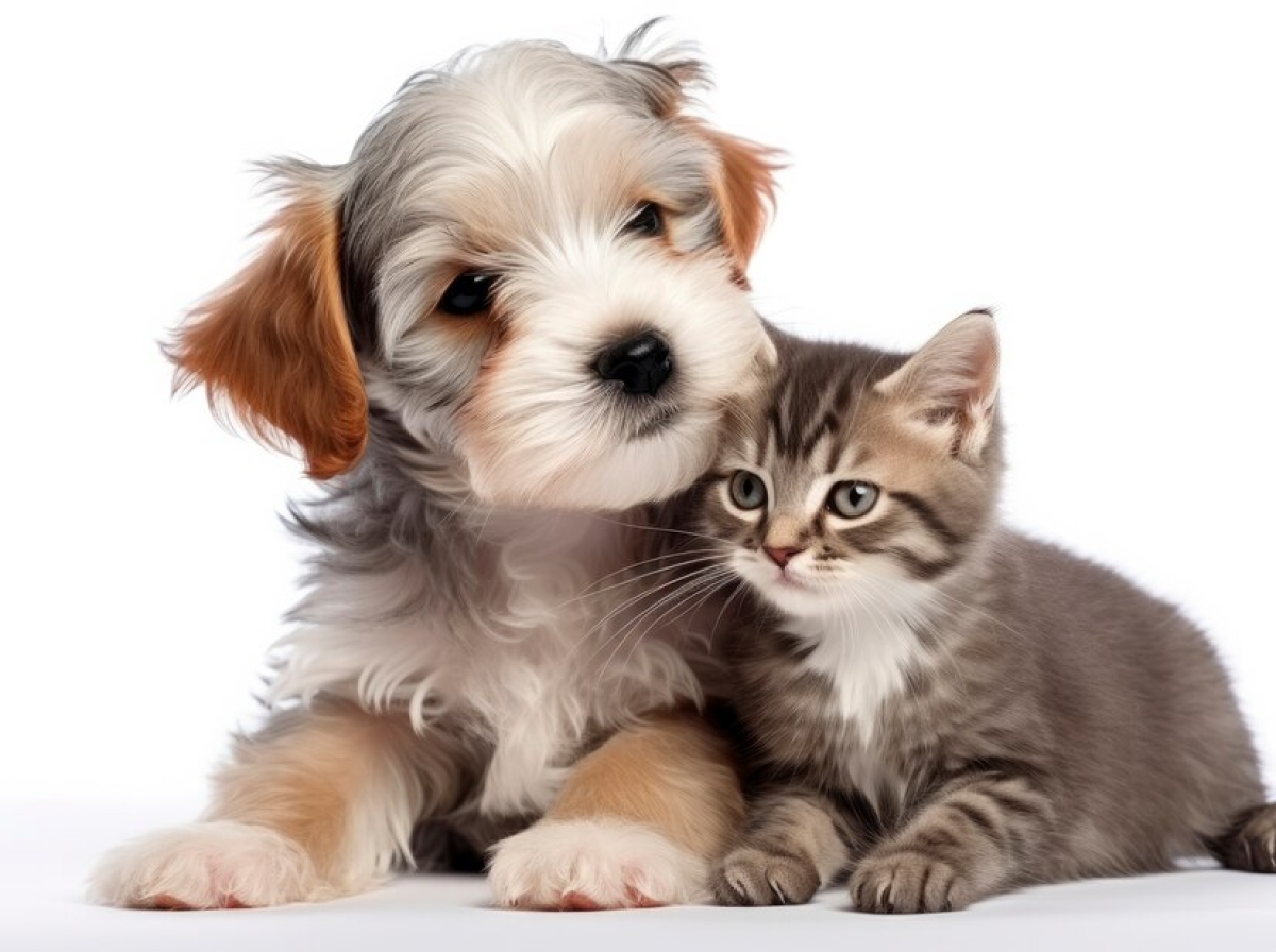 Cahorro e gato - Imagem ilustrativa | Freepik