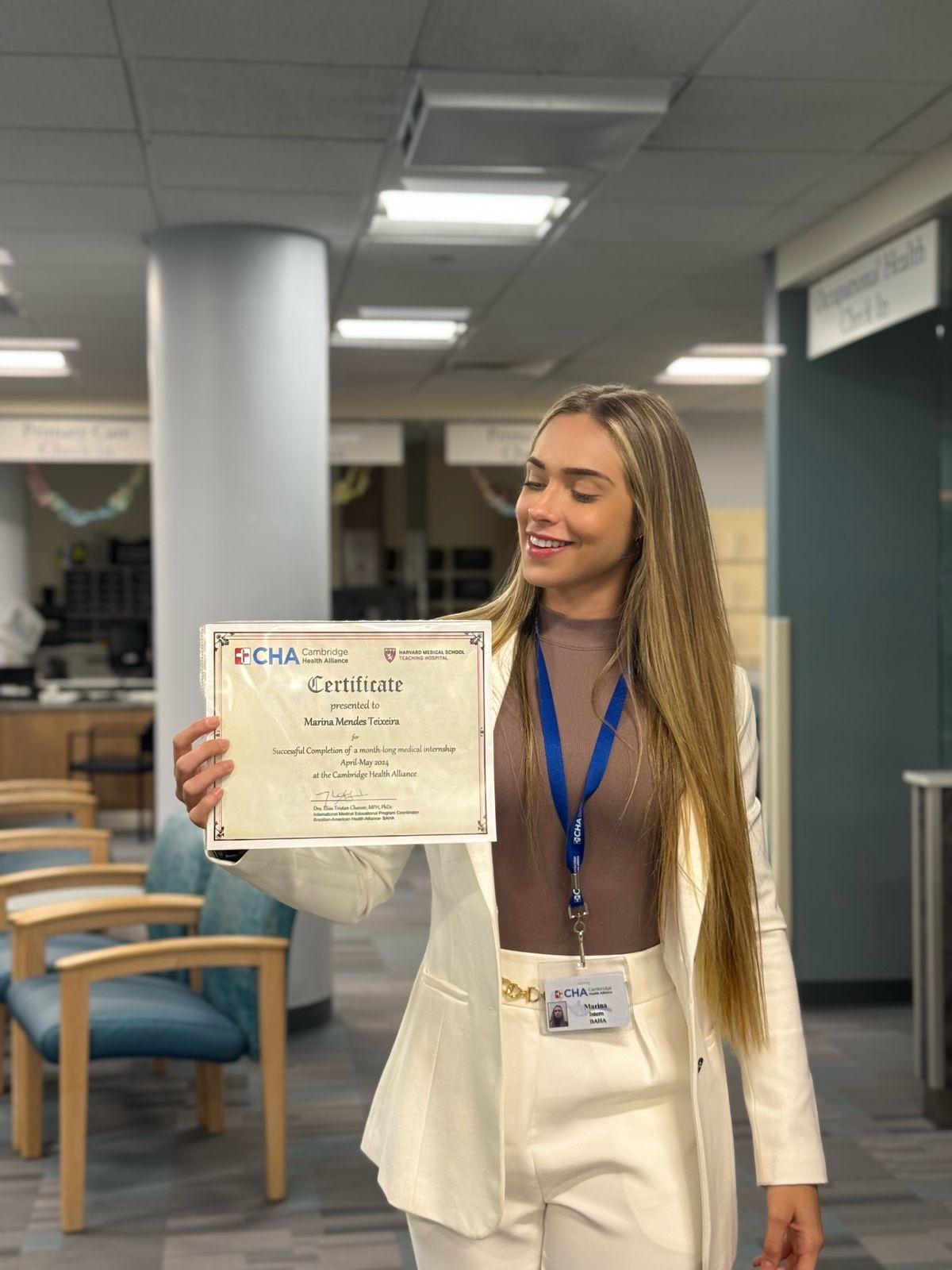 Marina Mendes Teixeira, estudante de Medicina da Unit e participante do internato Clerkship Health Alliance (CHA), em Boston (Estados Unidos) - Foto: Acervo pessoal
