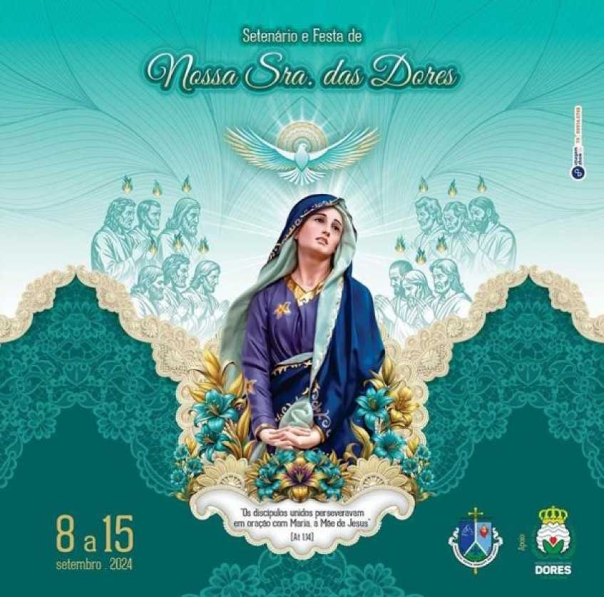 Setenário e Festa de Nossa Senhora das Dores de 08 a 15 de setembro de 2024 - Foto: Visite Dores/Divulgação
