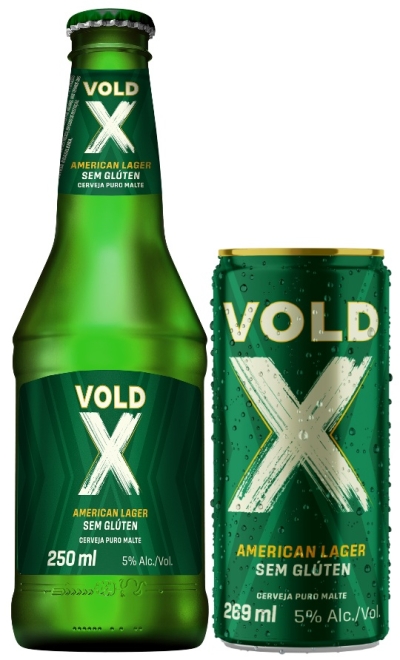 Grupo Petrópolis lança Vold X, cerveja premium sem glúten - Imagem: Marketing/Grupo Petrópolis.
