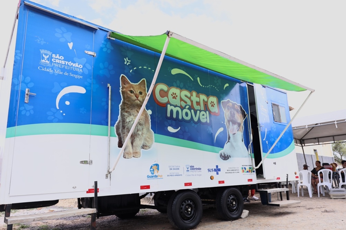 São Cristóvão amplia serviço de castração gratuita de cães e gatos com início do funcionamento do Castramóvel - Foto: Heitor Xavier/Assessoria