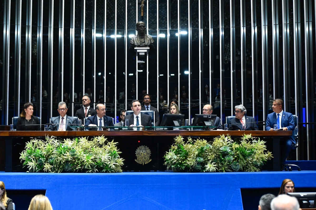 Senador Laércio Oliveira enaltece papel da CNT como principal representante do setor transportador no Brasil - Foto: Roque de Sá/Agência Senado
