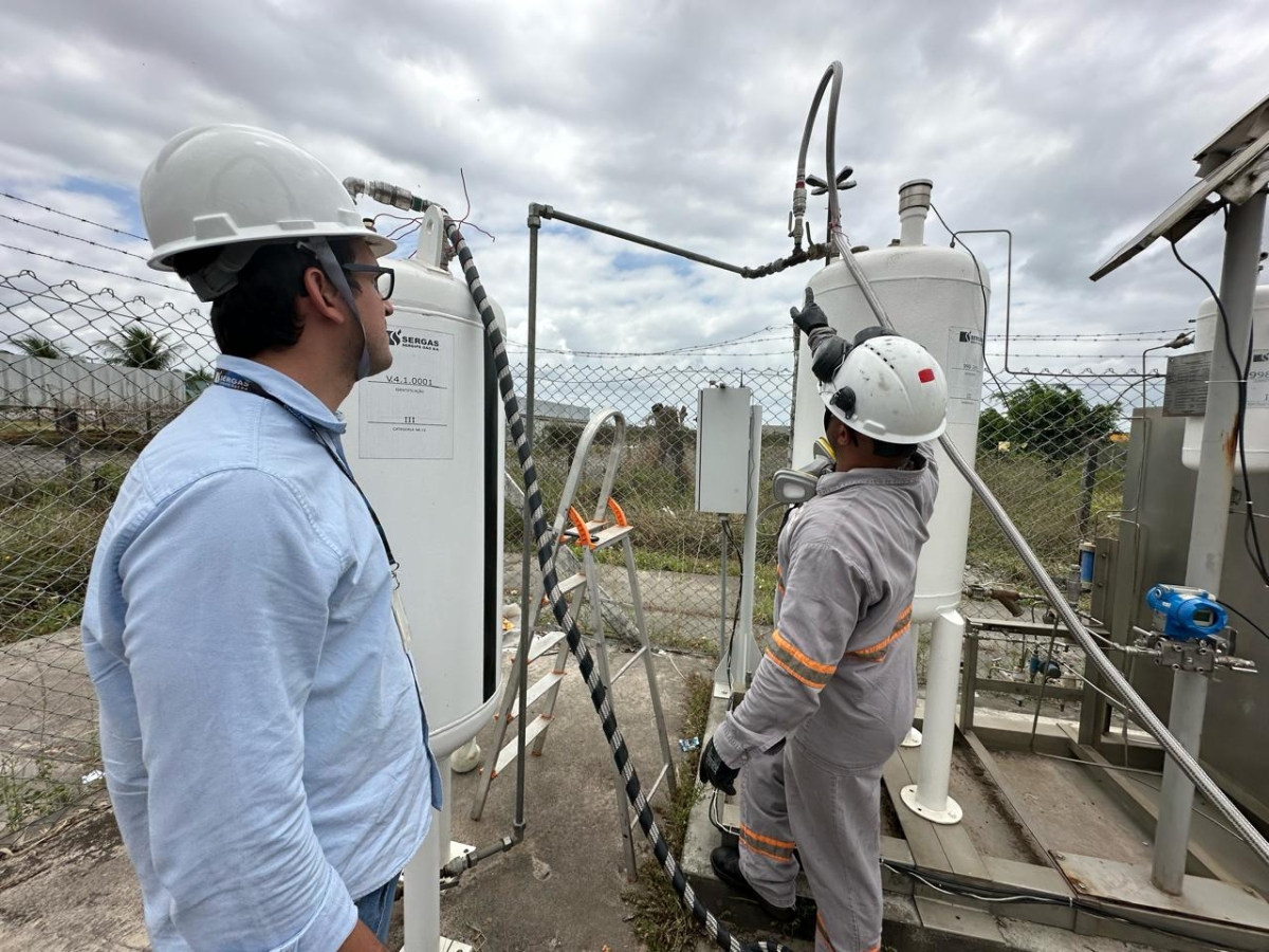 Sergas realiza processo de odorização para segurança na distribuição de gás natural - Foto: Ascom/Sergas
