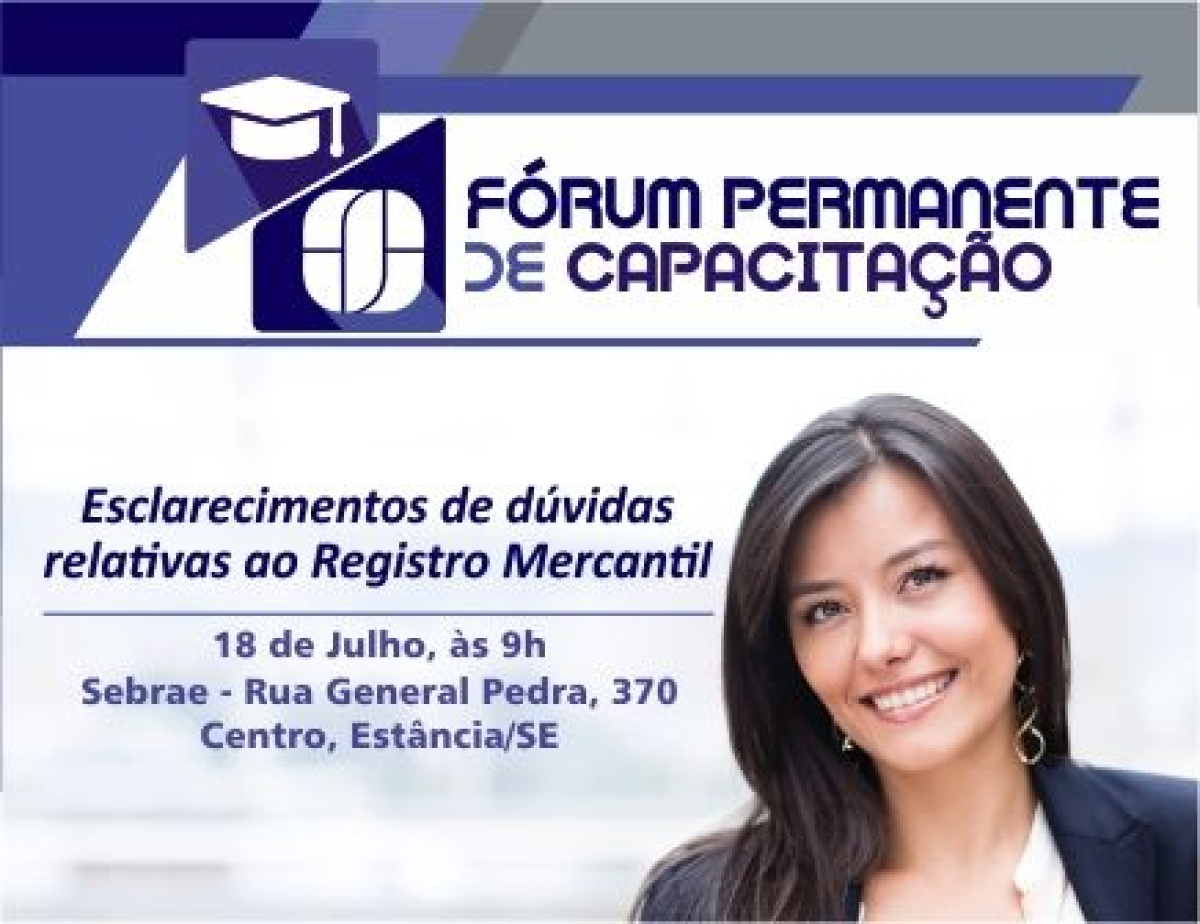 Frum Permanente de Capacitao ocorre no dia 18 de julho, s 9h, no Sebrae (Foto: Divulgao)