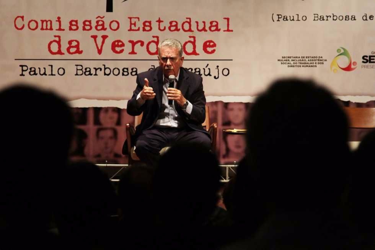 Benedito de Figueiredo revela memrias  Comisso Estadual da Verdade (Foto: Pritty Reis)