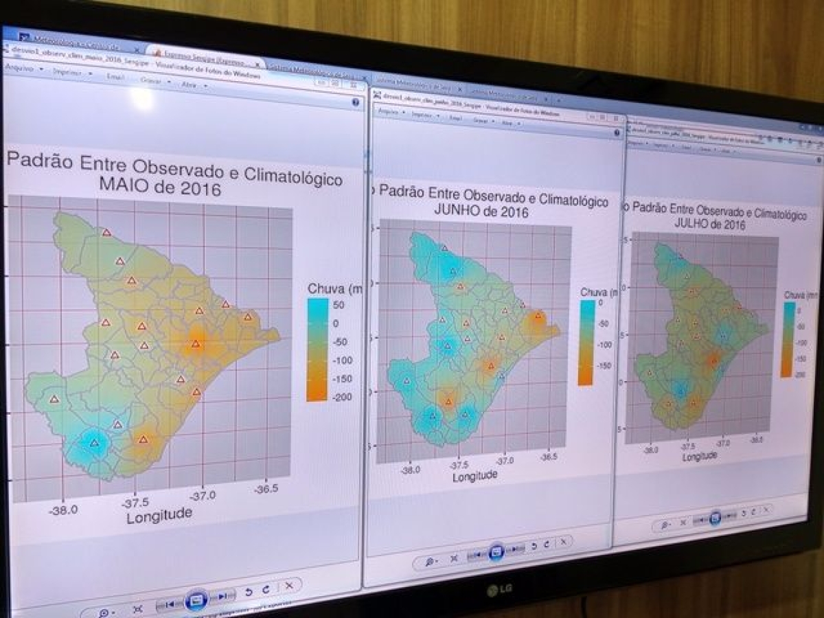 Anlise do Centro de Meteorologia constata chuvas abaixo da mdia no ltimo trimestre (Foto: Semarh/SE)