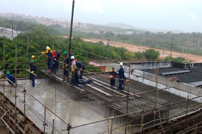 Huse: construo do bunker segue em ritmo acelerado (Foto: SES/SE)