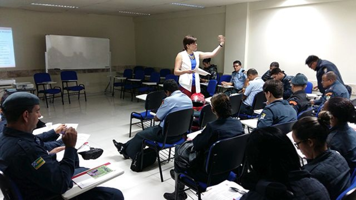 Violncia domstica  tema de Oficina para policiais ministrada pela Coordenadoria da Mulher (Foto: TJ/SE)