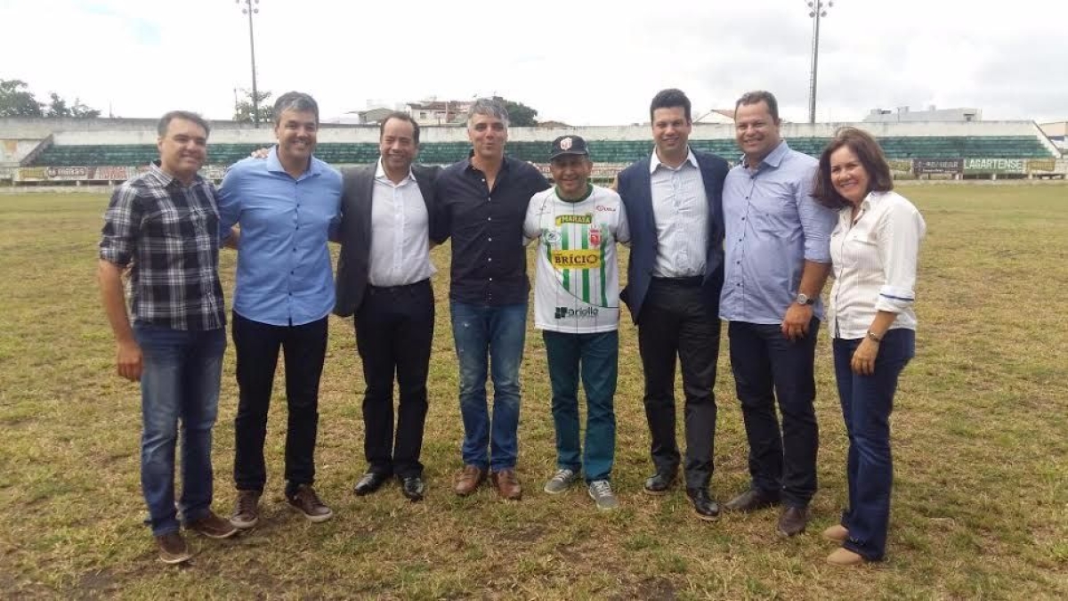 Ministro do esporte visita instalaes esportivas em Lagarto (Imagem: Assessoria Setesp/SE)