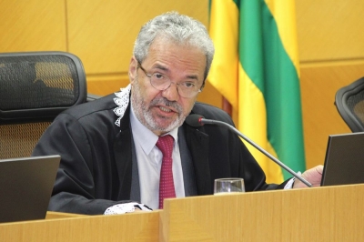 O conselheiro-presidente Clvis Barbosa (Imagem: Cleverton Ribeiro/TCE/SE)