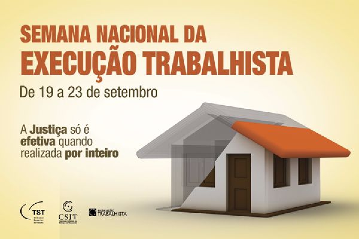 Semana Nacional de Execuo visa garantir pagamento de dvidas trabalhistas (Imagem: Divulgao/TRT/SE)