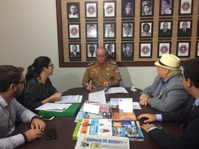 Reuni�o aconteceu no Corpo de Bombeiros (Imagem: CBM/SE)