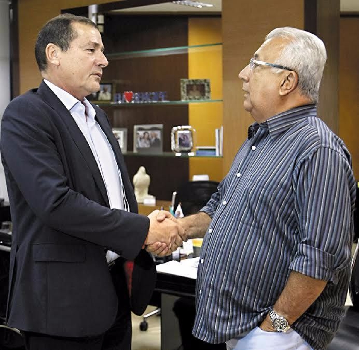 O presidente da Gen Power, Marcos Grecco, e Jackson Barreto (Imagem: Victor Ribeiro/ASN)