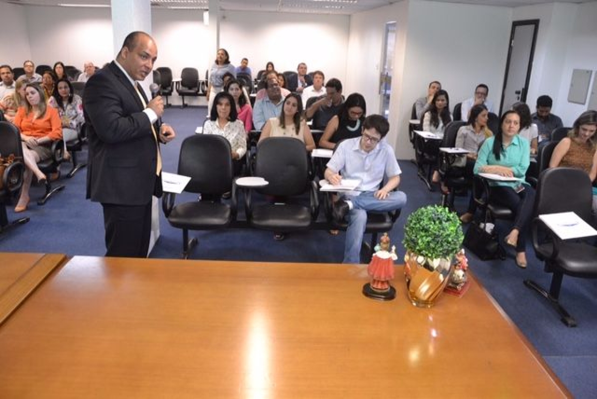 Servidores aprendem sobre reflexos do novo Cdigo de Processo Civil no mbito do TCE/Sergipe (Imagem: Cleverton Ribeiro/TCE/SE)