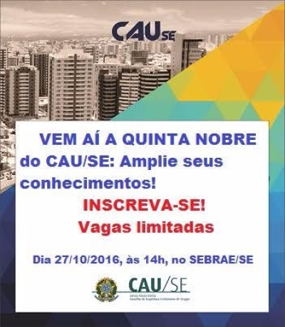 Fundador da Tabela de Honor�rios do CAU/BR far� palestra em Aracaju (Imagem: Divulga��o/Assessoria CAU/SE)