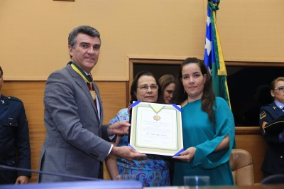 Homenagem in memorian � concedida a Osman Hora Fontes na Alese (Imagem: C�sar de Oliveira/Ag�ncia Alese)