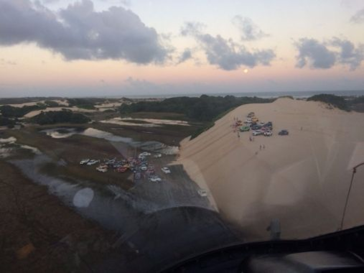 GTA resgata jovem com traumatismo, aps capotamentos de jeep no Abas (Imagem: SSP/SE)