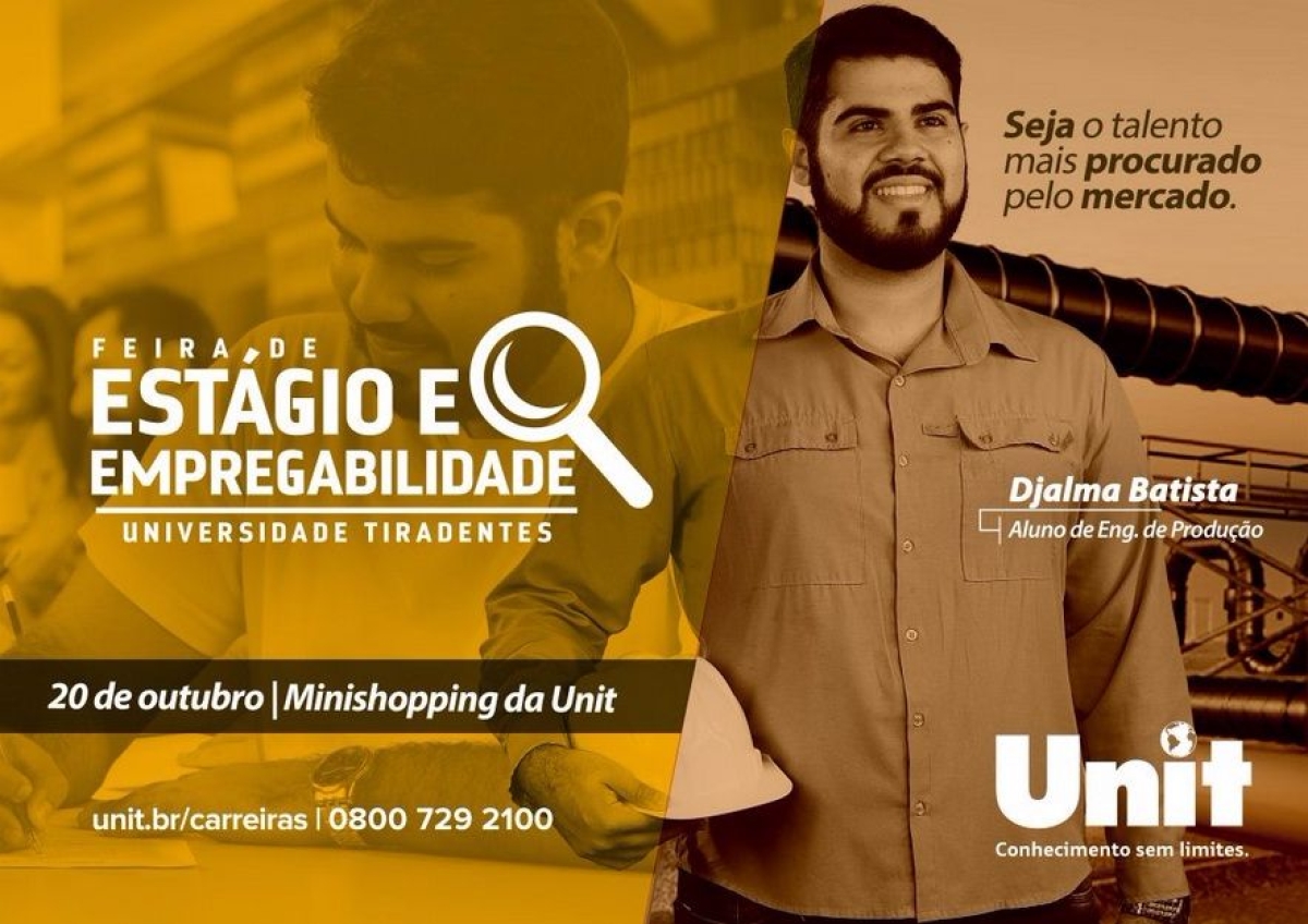 Feira de Est�gio e Empregabilidade (Imagem: Divulga��o/UNIT)