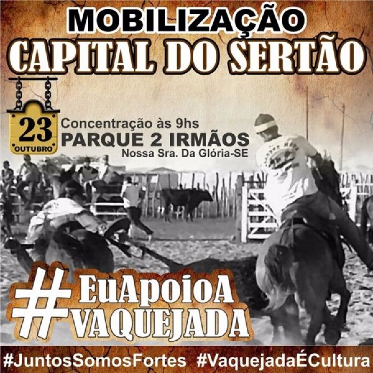 Sertanejos far�o ato em apoio � vaquejada em Gl�ria (Imagem: Divulga��o | Via Portal Mais Sert�o)