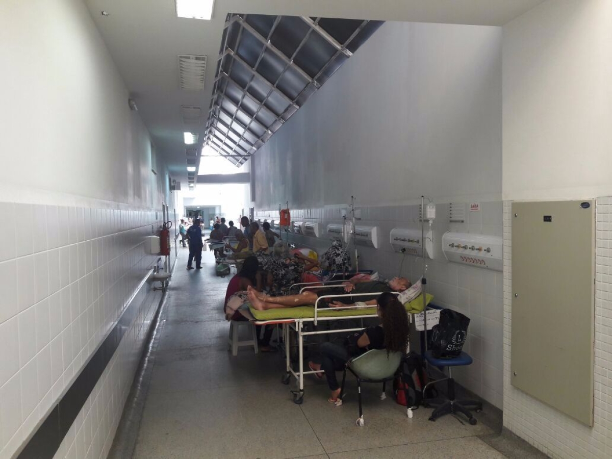 Huse: superlota��o j� causa transtornos (Imagem: SES/SE)