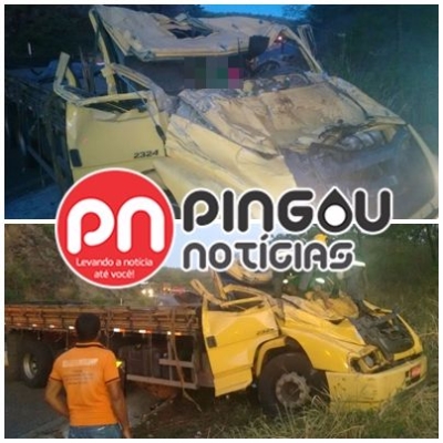 Caminhoneiro gloriense morre aps capotar caminho em cidade mineira (Imagem: Pingou Notcias)