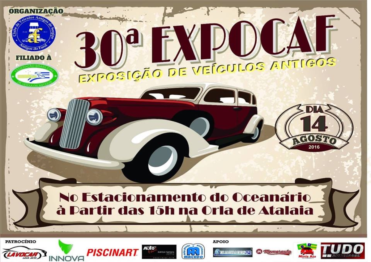 O Clube dos Carros Antigos de Aracaju realizar a 30 Expocaf (Foto: Divulgao/Assessoria do Evento)