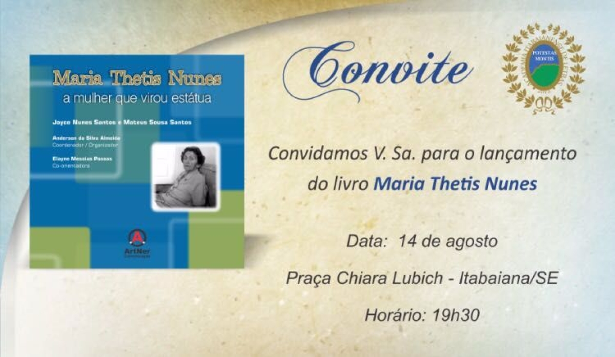 Alunos de Itabaiana lanaro livro sobre Thetis Nunes (Foto: Divulgao)