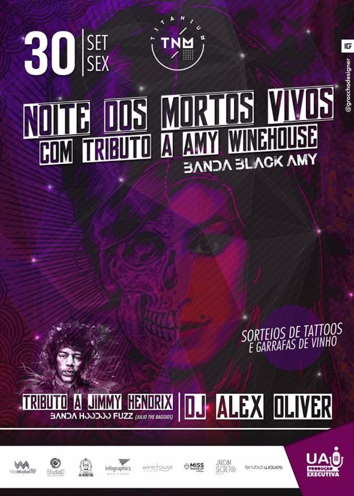 Tributo a Amy Winehouse em Aracaju (Imagem: Divulgao/Assessoria de Evento/Uai Produces)