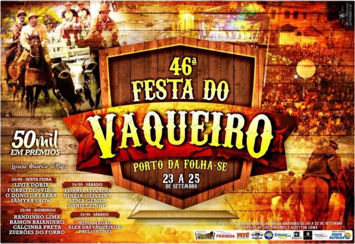 Confira a programao da Festa do Vaqueiro 2016! (Imagem: Divulgao)