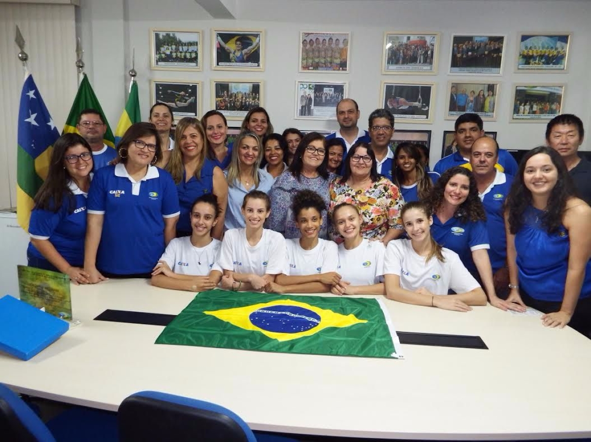 Secretrio Geral da Federao de Ginstica do Japo visita sede da CBG em Aracaju (Foto: Assessoria Setesp/SE)