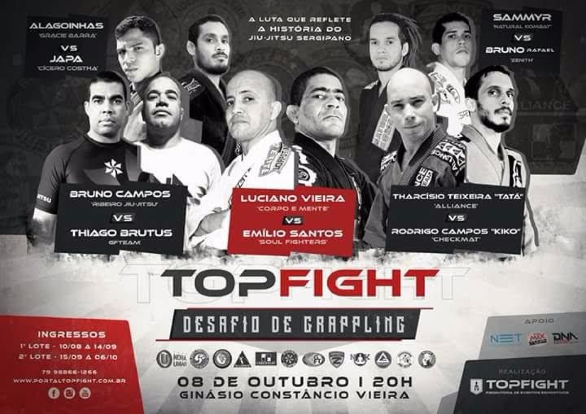 Top Fight Desafio de Grappling: maior evento de lutas de Sergipe (Imagem: Divulgao/Assessoria Top Fight Produtora de Eventos)