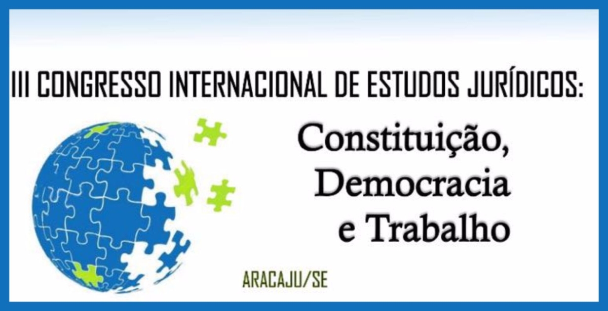 Congresso Internacional de Estudos Jurdicos abre inscries (Imagem: Divulgao/MPT/SE)