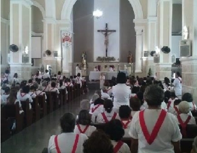 Garibalde Mendona festeja com comunidade catlica dia de So Jos (Foto: Site Garibalde Mendona)