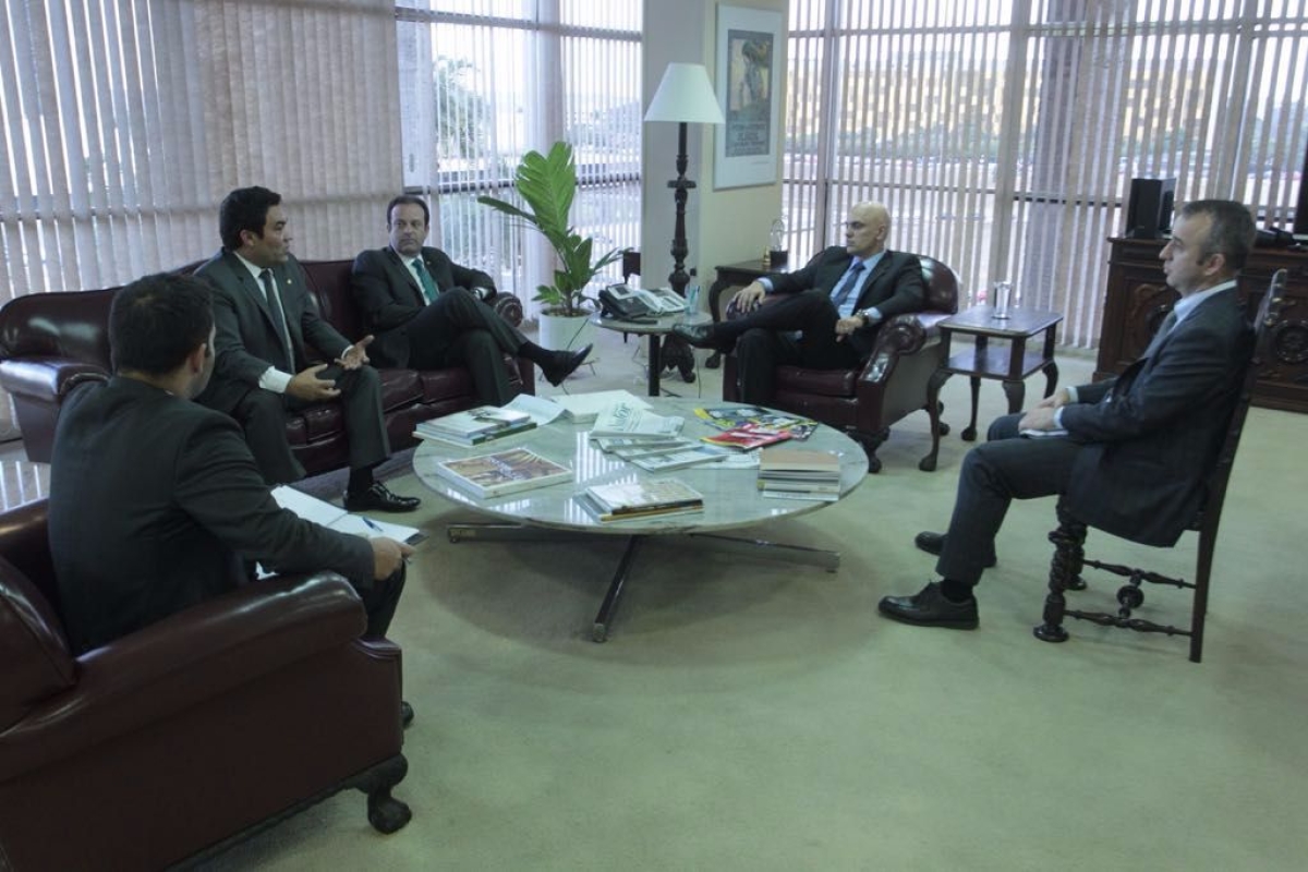 L�der Andr� Moura discute Registro Civil Nacional e nova Lei de Migra��o com ministro da Justi�a (Foto: Marcos/Assessoria Andr� Moura)