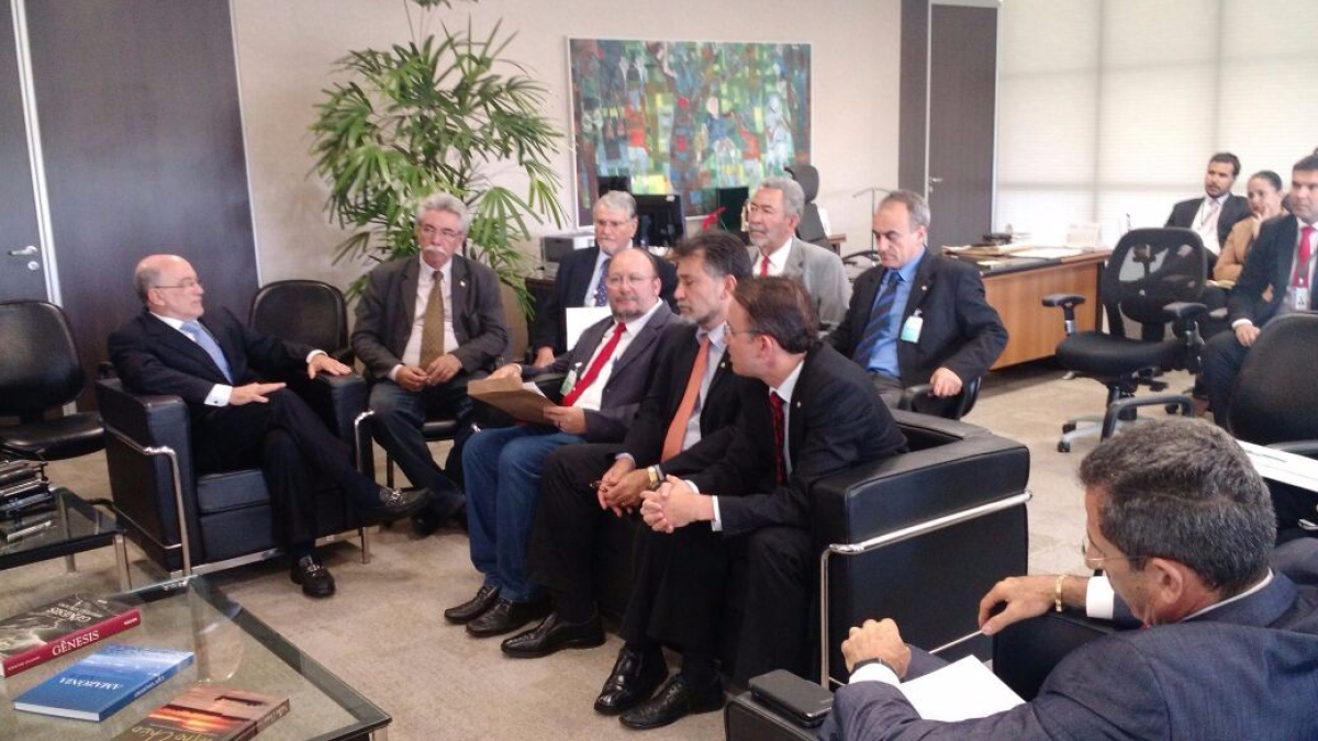 Joo Daniel se rene com presidente do TCU para tratar sobre suspenso da reforma agrria no pas (Foto: Assessoria Joo Daniel)