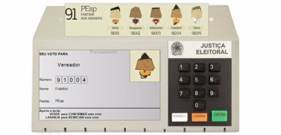 Simulador desenvolvido pelo TSE busca instruir sobre como votar nestas eleies (Imagem: TSE)