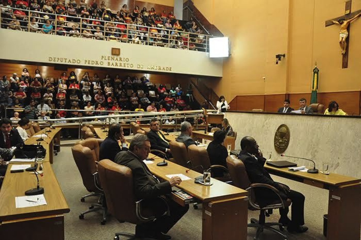 Discusses marcam aprovao do Funprev no plenrio da Alese (Imagem: Jadilson Simes/Agncia Alese)
