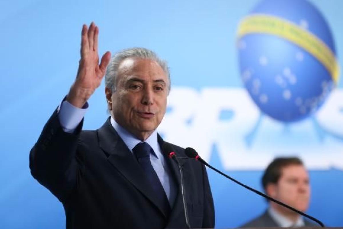 Na posse do novo ministro do Turismo, Marx Beltro, Temer disse que a oposio no Brasil tem uma concepo poltica (Imagem: Antnio Cruz/Agncia Brasil)