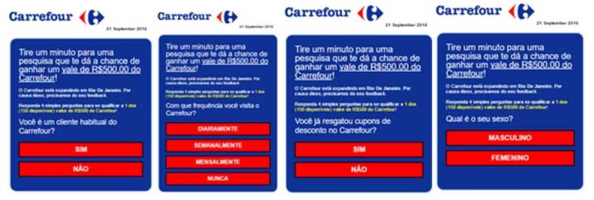 Hackers usam falsa promoo do Carrefour para infectar mais de oito milhes de brasileiros (Imagem: Reproduo | Via Zeno Group)